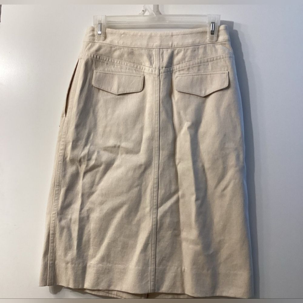 Maria McManus‎ A-Line Wrap Skirt Cream/Beige Women’s Size 0 - Picture 4 of 9